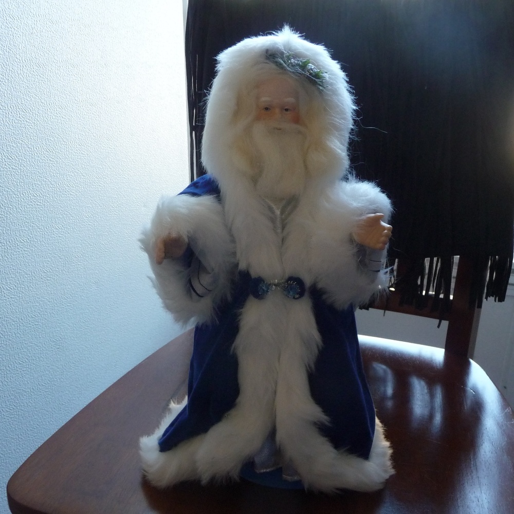 Santa in Blue